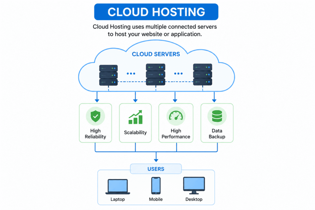 cloud hosting diagram explained