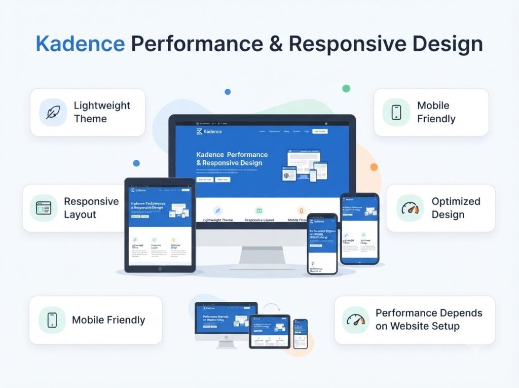 Kadence performance and responsive design