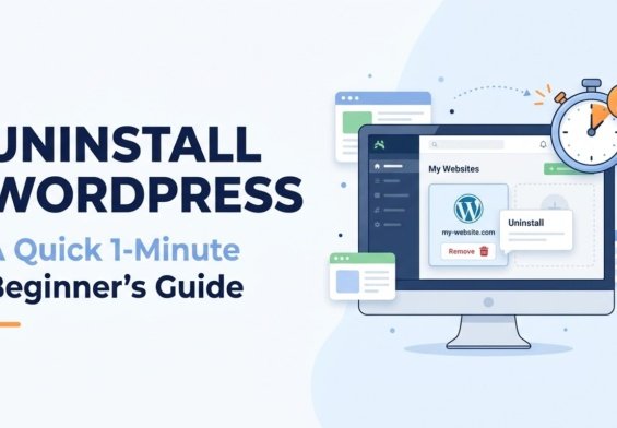 Uninstalling WordPress through a hosting dashboard