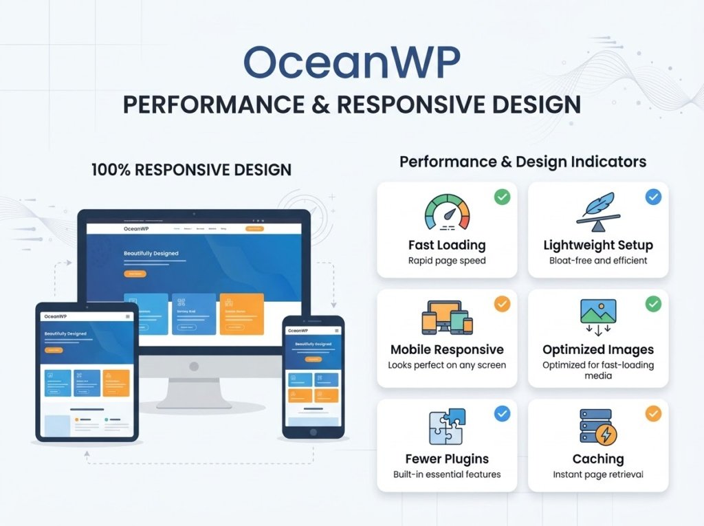 OceanWP performance and responsive design